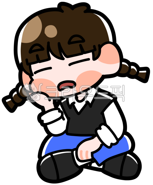 졸림,캐릭터,귀여운,그림,일러스트,잠,졸린,잠와,피곤함,지침,졸고있는