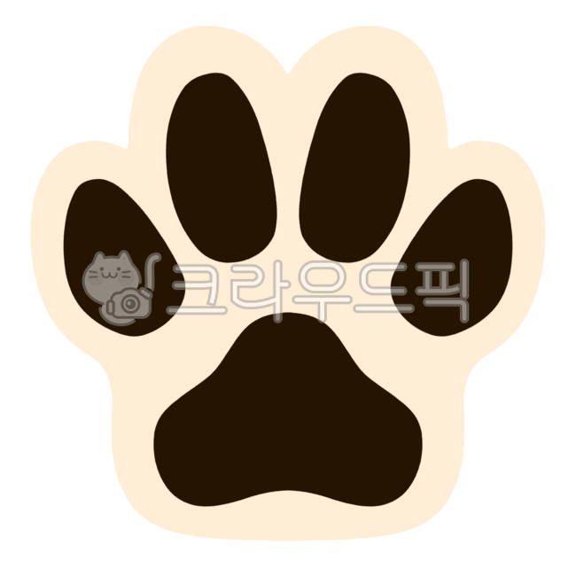 일러스트,캐릭터,발바닥,강아지발바닥,강아지발바닥이모티콘,이모티콘