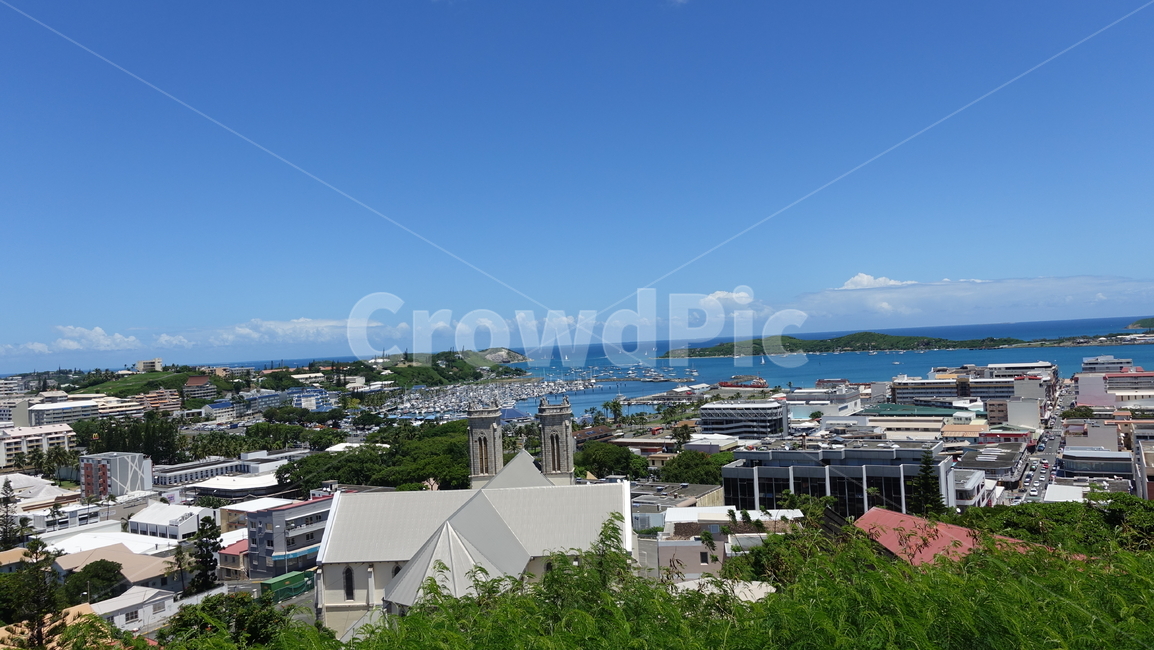 전망,scenery,city,도시,마을,blue,누메아,뉴칼레도니아,휴양지,신혼여행,휴가,여름,남태평양
