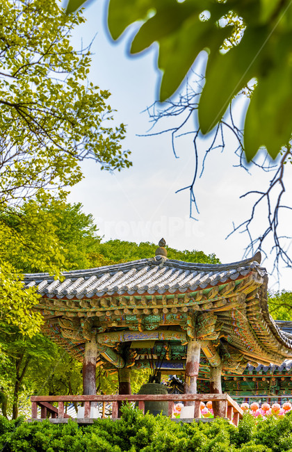 개심사,종각,단청,범종,고찰,사찰,문화유적,채색,전통건축,문화재,고건축,한국전통,한국문화,korean traditional,korean culture