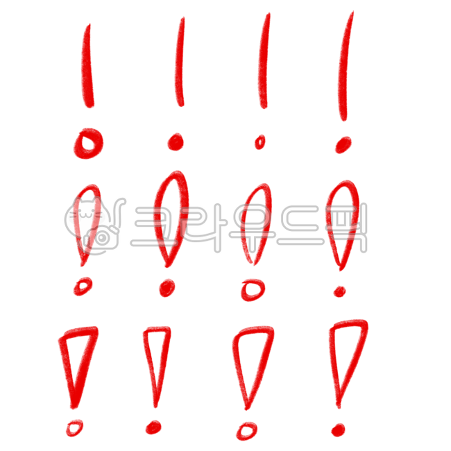 Exclamation mark,Mark,red pen,mark,Figure