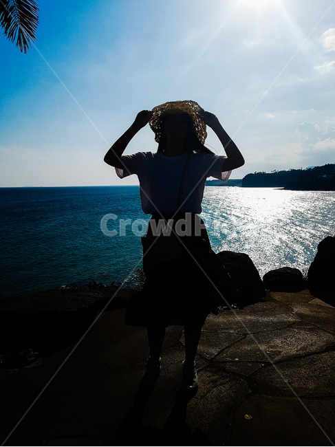 바다,제주,사람,여자,여행,사람,인물,인간,human,person,인물실루엣,사람실루엣,character silhouette,human silhouette,여행,휴가,traveling,vacation,trip