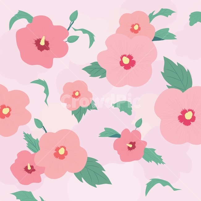 무궁화,한국,꽃,패턴,핑크,잎,rose,sharon,illustration,girl,vector,background,flower,design,nature,korea,art,pattern,pink,beautiful,flat,color,korean,hibiscus,syriacus,summer,decoration,plant,vintage,spring,floral,꽃,flower,그래픽,일러스트레이션,graphic,illustration,텍스처,질감,패턴,texture,pattern