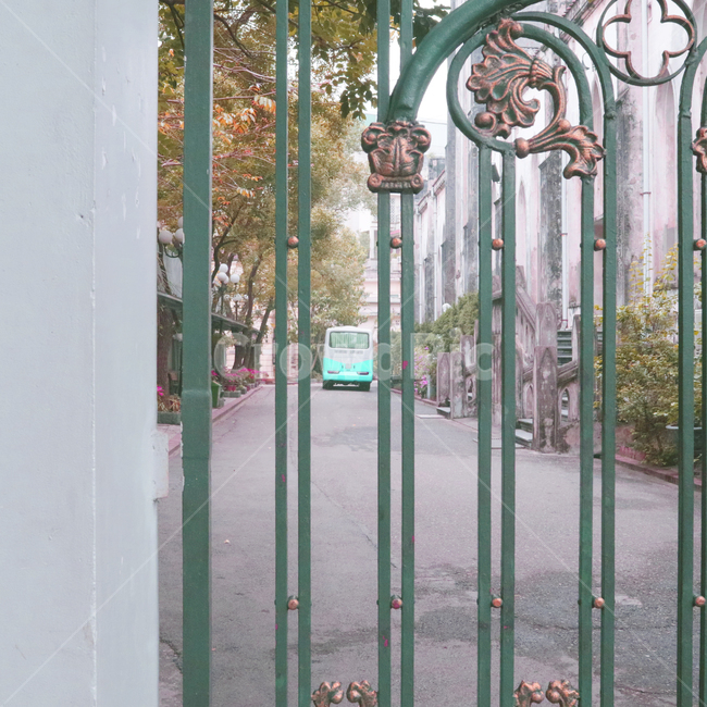 문,gate,버스,철장,풍경,사물