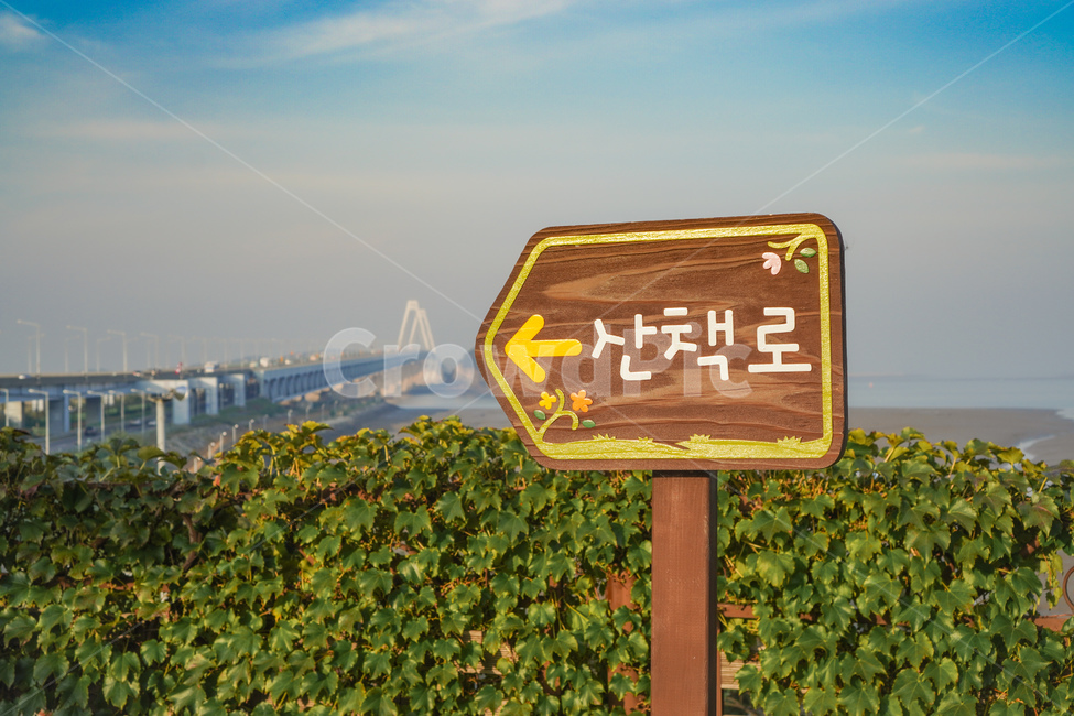 다리,풍경,표지판,나무,바다