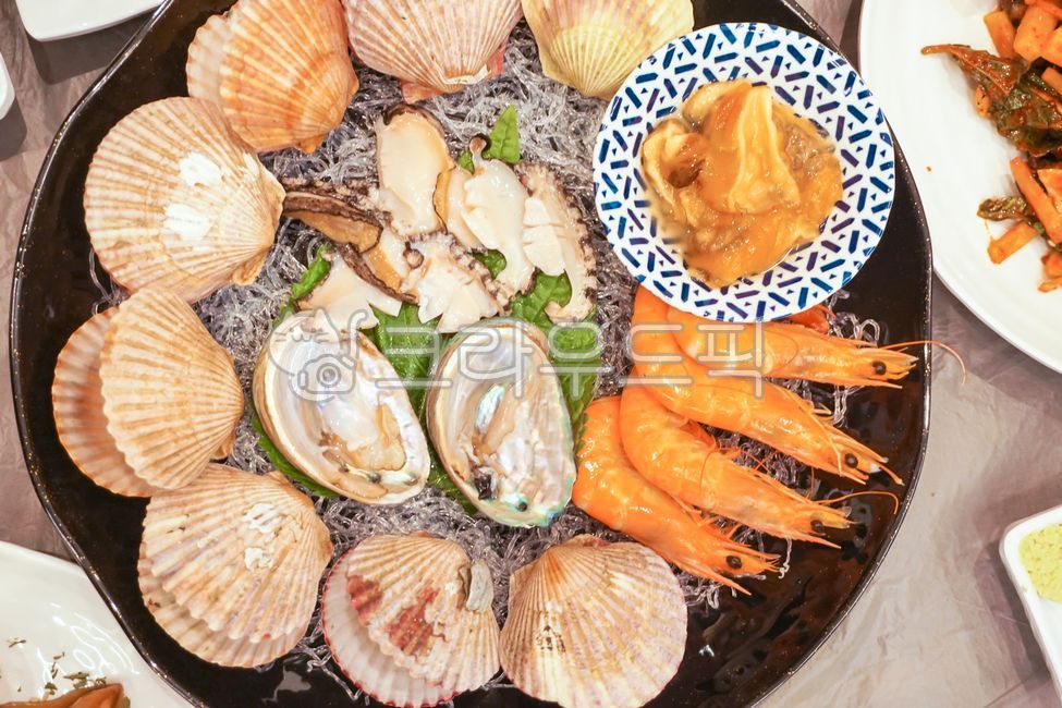 조개, seashell, food, 회, 새우, 사진,이미지,일러스트,캘리그라피 - 윤슬77작가