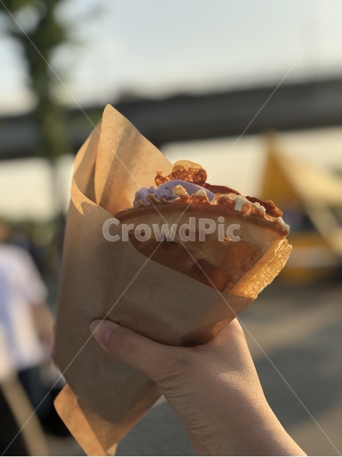 Blueberry Waffle,waffle,snack,Blueberries,Han River