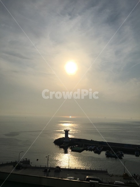 일출,하늘,태양,sun,등대,바다,바닷가,sea,sunset,sky
