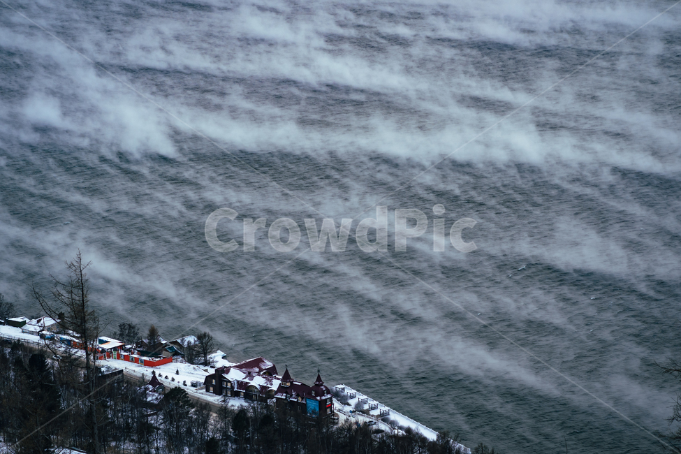 안개,물안개,자연,nature,풍경,landscape,러시아,바이칼호수,겨울,winter