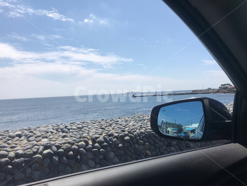 바다,돌,돌담,해안도로,제주도,구름,교통,교통수단,traffic,transportation