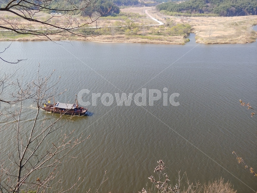 강,산,나무,배,river,mountain,tree,boat