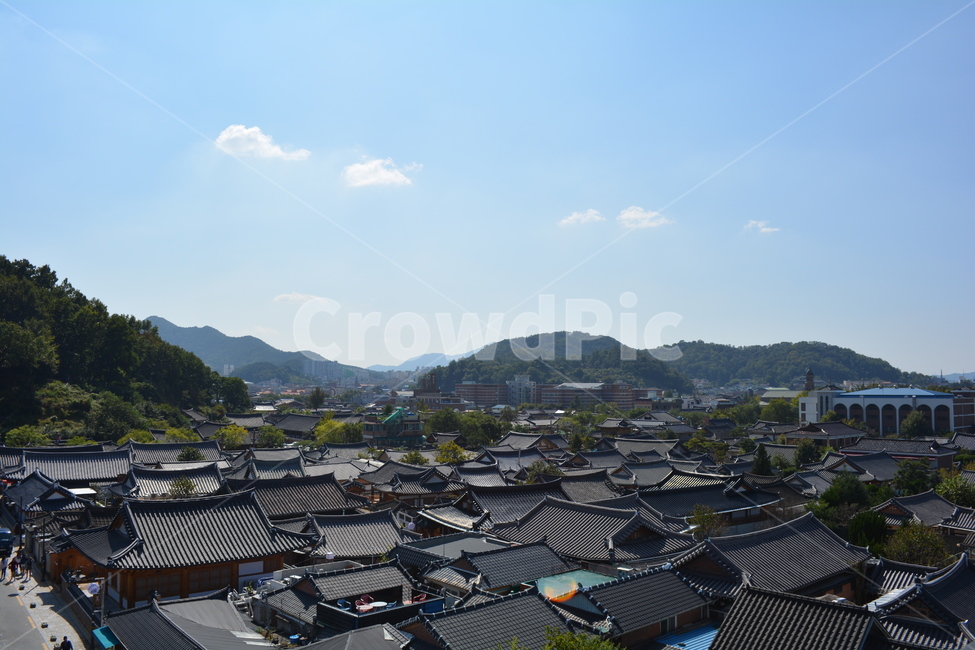 지붕,전주,한옥,풍겅,전주한옥마을