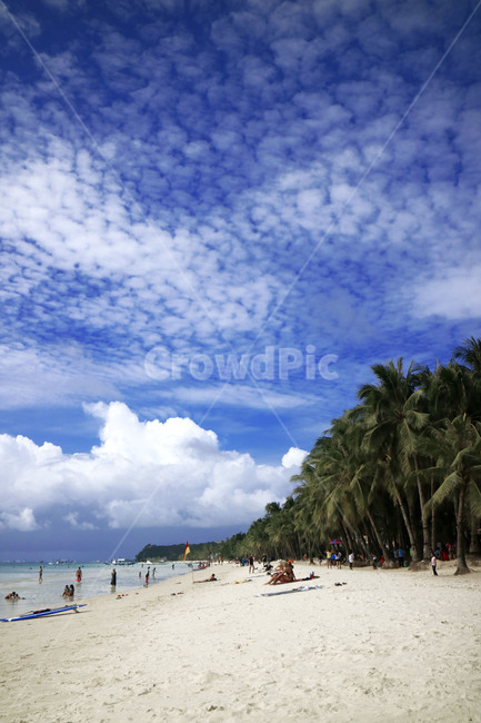 보라카이,필리핀,휴양지,나무,구름,바다,하늘,sea,sky,boracay,relax,모래사장,여름,계절,summer,season,해변,바다,beach,sea,사람들,대중,군중,other people,crowd