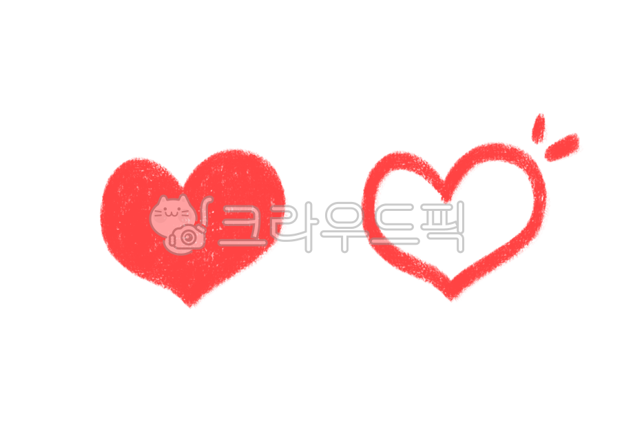 사랑합니다,하트일러스트,하트아이콘,heart,사랑랍니다,iloveyou,사랑해요,색연필,꾸미기,다꾸,다이어리꾸미기,일러스트,love