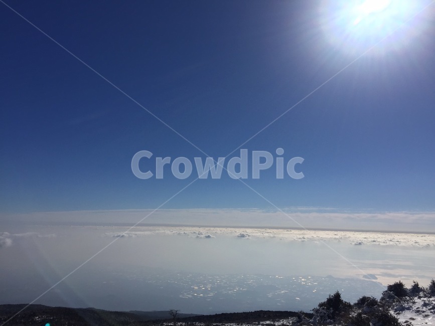 한라산,태양,햇빛,하늘,구름,sky,nature,자연,outdoors,옥외,자연,풍경,nature,landscape