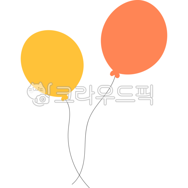 풍선, 날아가는풍선, 풍선이미지, 노란색풍선, balloon, 사진,이미지,일러스트,캘리그라피 - newzing작가