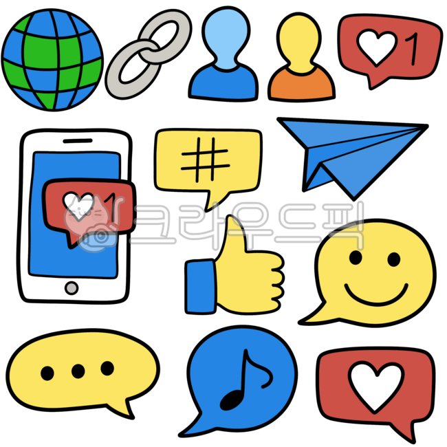 Social media,likes,subscriptions,notification settings,hashtags,hearts,notifications,chats,DMs,direct messages,communication,marketing