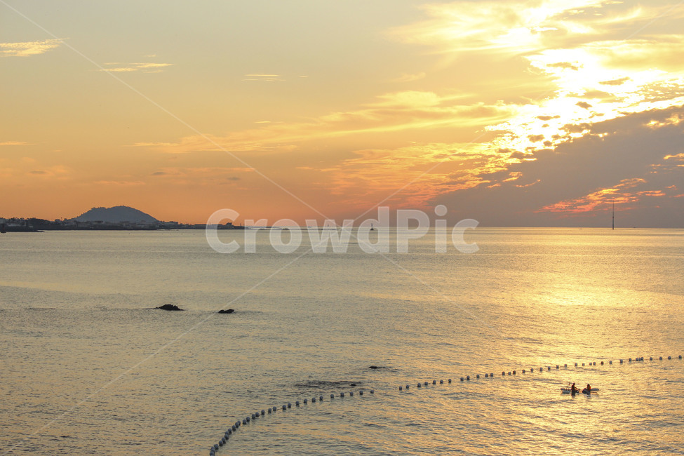 바다,노을,제주도,해변,일몰,카누,윤슬,구름,태양,햇빛,자연,풍경,nature,landscape,outdoors,옥외