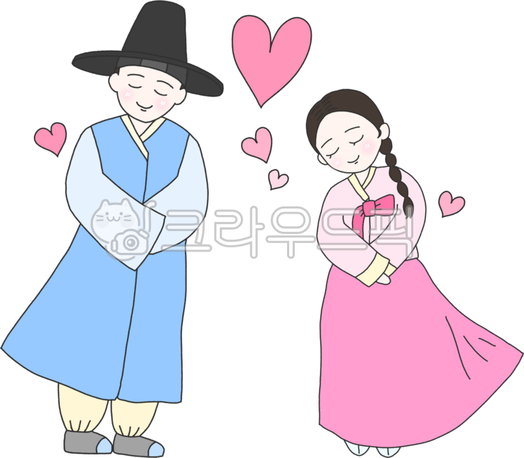 Hanbok couple,Hanbok couple character,wedding,marriage,wedding character,love character,couple illustration,Hanbok couple drawing,Joseon Dynasty,couple date,bride and groom character,meal ticket character,wedding invitation character,wedding,