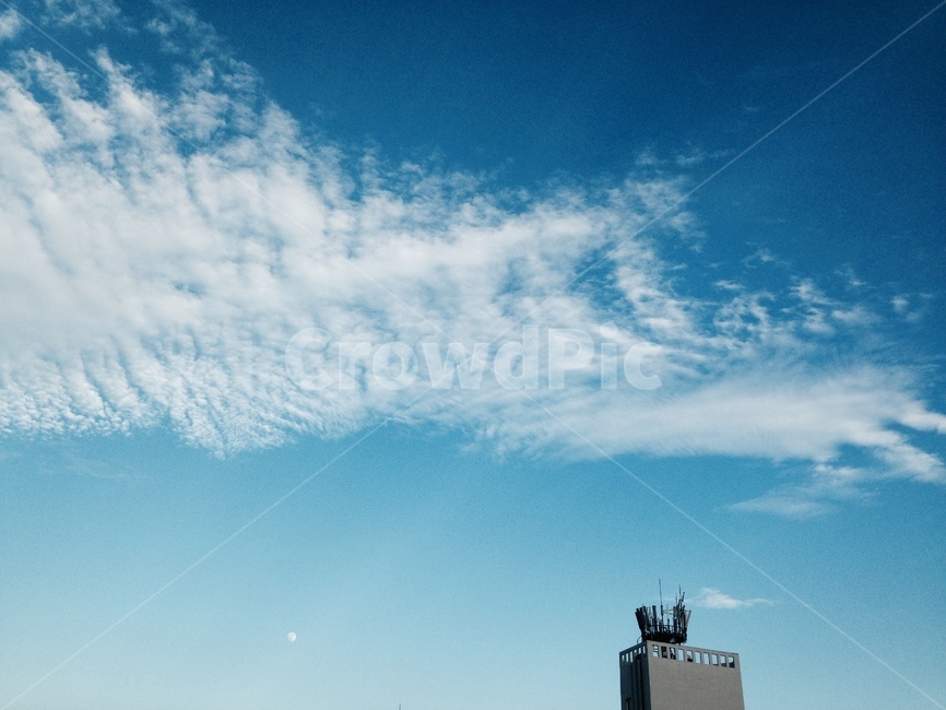 구름,하늘,안테나,아파트,배경,sky,blue