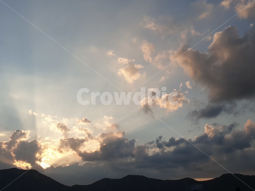 자연,적운,빛,light,하늘,cloud,날씨,구름