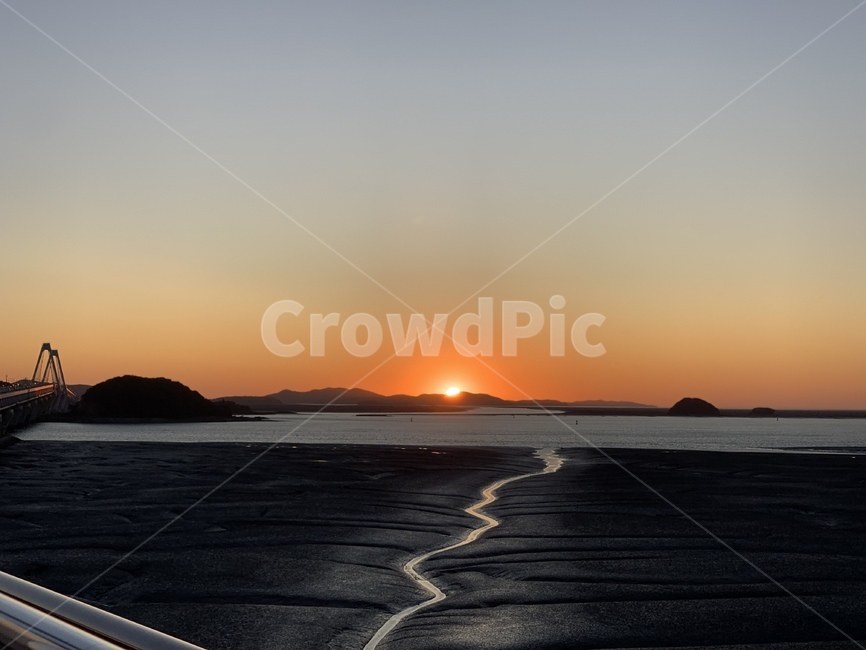 일몰,해질녘,갯벌,썰물,해,해넘이,sun,sunset,자연,하늘,sky,황혼