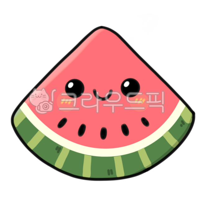 수박캐릭터,수박일러스트,귀여운수박캐릭터,수박손그림일러스트,수박이모티콘스타일,과일캐릭터디자인,디지털수박일러스트