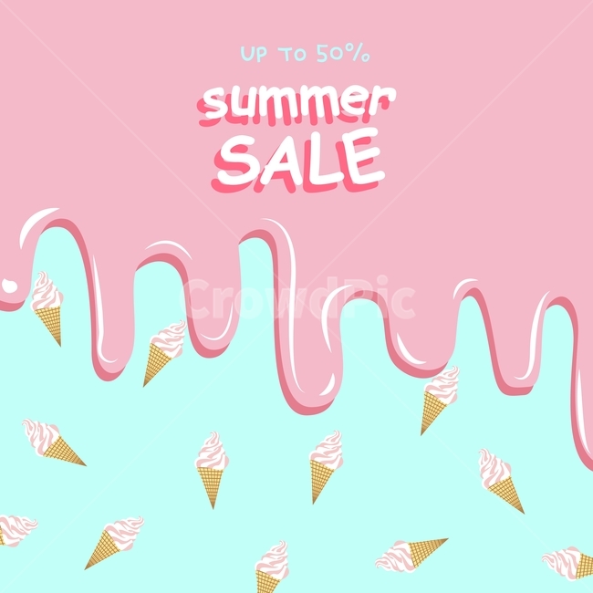 아이스크림,소프트콘,딸기,여름,세일,이벤트,민트,배경,일러스트,프레임,여름,계절,summer,season,그래픽,일러스트레이션,graphic,illustration