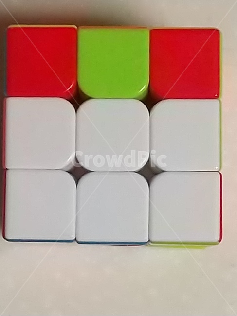 큐브,색깔,정육면체,한면,하얀색