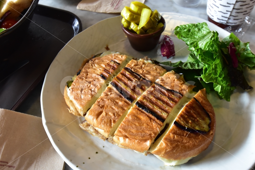 salad,Panini,food photography,bowl,food,panini,morning,pickle,white bowl,light,brunch,breakfast