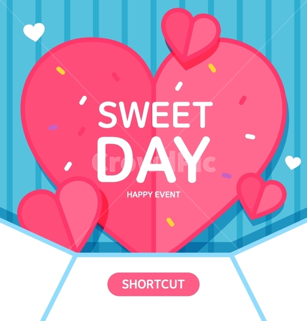 편지,편지봉투,하트,사랑,로맨틱,이벤트,팝업,기념일,축하,anniversary,congratulation,celebrate,celebration,그래픽,일러스트레이션,graphic,illustration