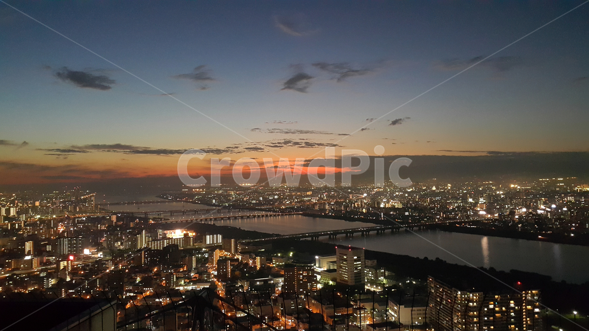 야경,노을,건물,저녁,밤,다리,강,야경,밤,풍경,nightscape,night,landscape,도시,city,outdoors,옥외,경치,nature,자연,scenery,aerial view,조감도