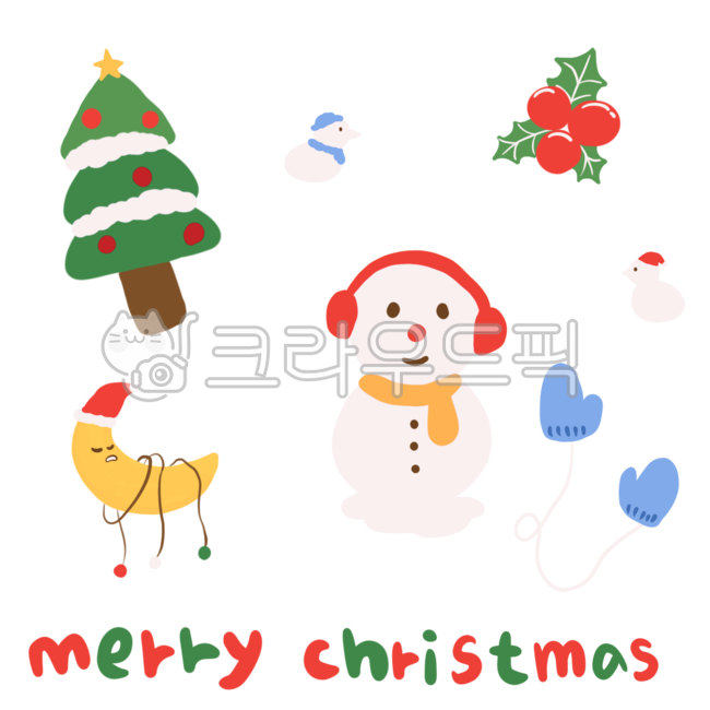 gift,snowman,Christmas,snow duck,hand drawing,tree,png,sticker,yearend,winter,cute,December,snow,illustration,event,card,Merry Christmas