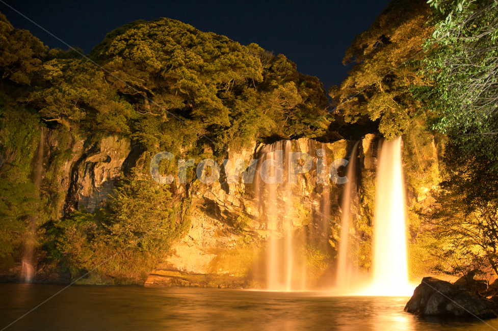 폭포,야경,밤,호수,흐름,water,물,nature,자연,outdoors,옥외,river,강,waterfall