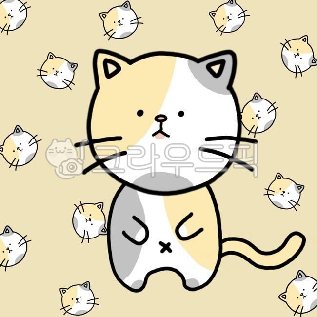 고양이,캐릭터,귀여운,배경화면,치즈냥,고등어냥,야옹이,일러스트,동물,포유류,삼색냥,길냥이,아기자기한,배경,폰배경