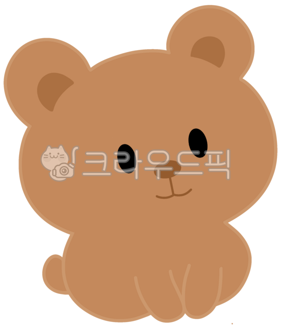 곰,아기곰,곰캐릭터,동물캐릭터,앉아있는곰,귀여운곰