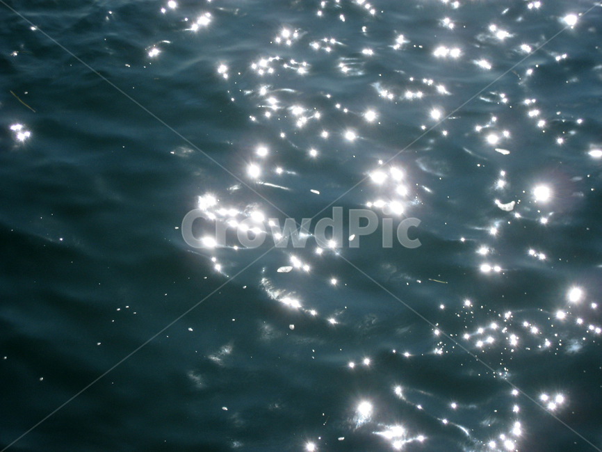 빛,호수,반사,햇빛,light