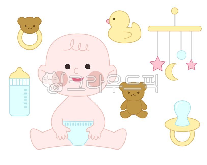 public nipple,feeding bottle,Teddy bear,duck toy,baby,mobile,diaper,rattle,toy
