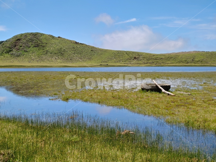 초원,들판,분화구,화산,호수,자연,풍경,nature,landscape,land,땅,outdoors,옥외,water,물