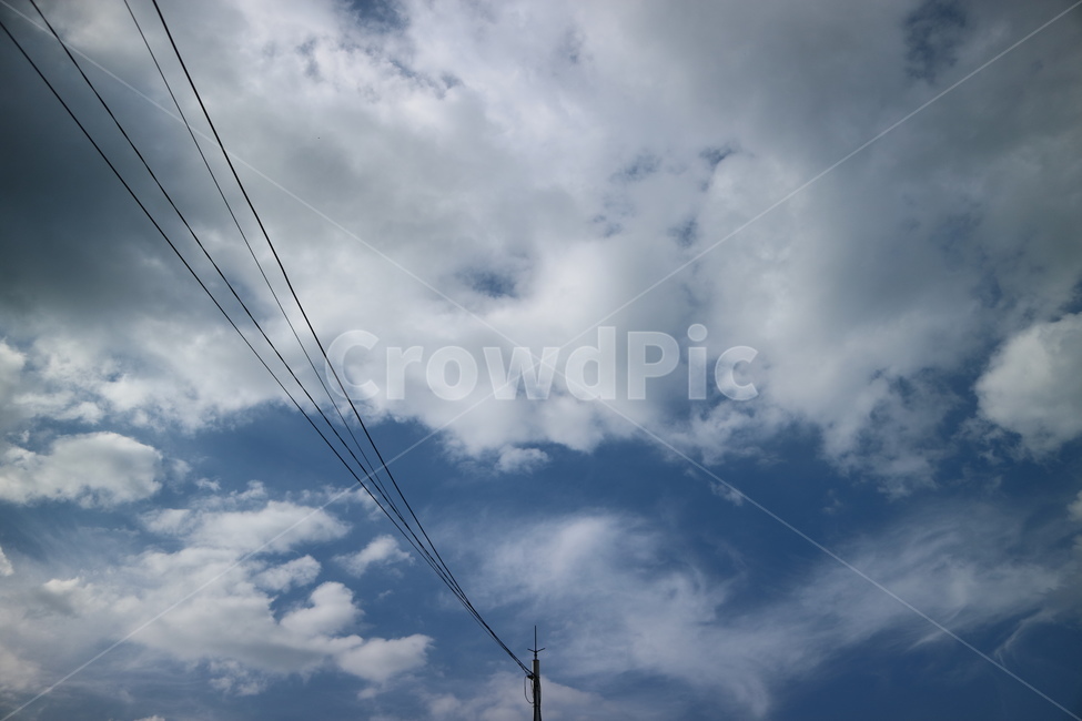 하늘,구름,전봇대,전깃줄,구도,cloud,cloudy,sky