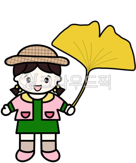 은행잎,은행잎일러스트,낙엽,낙엽일러스트,어린이,가을환경구성