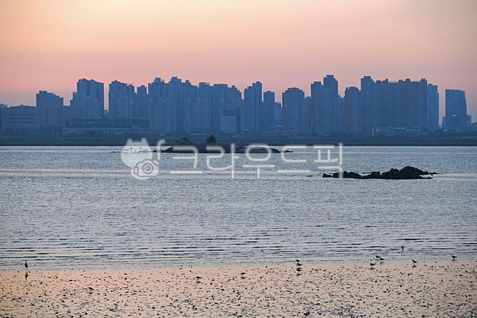 Oido Beach,Songdo New City,Okguido,Oido,beach,sunset,sea