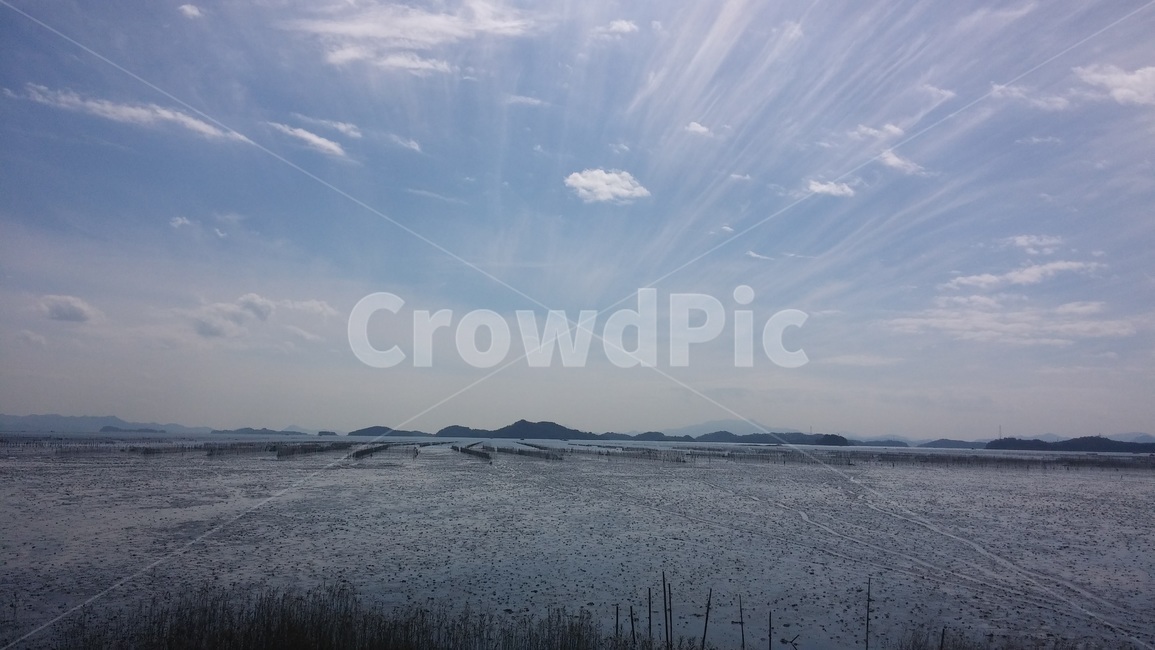 바다,하늘,구름,자연,갯벌,자연,풍경,nature,landscape