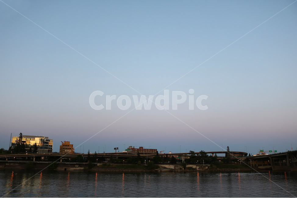 포틀랜드,하늘,노을,portland,sky,sunset,evening,river,강,강가,풍경
