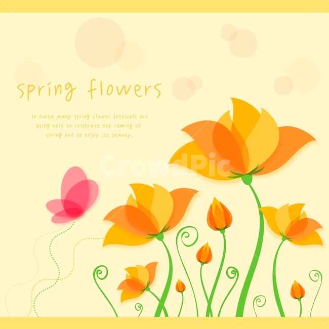 꽃,줄기,나비,봄꽃,봄,플랫디자인,일러스트,봄,계절,spring,season,꽃,flower,그래픽,일러스트레이션,graphic,illustration,art,미술,floral design,플로랄 디자인,pattern,무늬