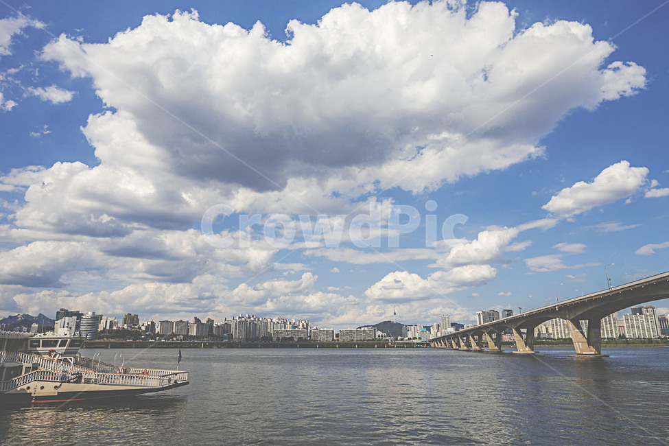 풍경,여름,여름풍경,하늘,여름하늘,구름,뭉게구름,적운,한강,여의도한강공원,원효대교,landscape,summer,sky,summersky,cloud,cumulus,hangang,river