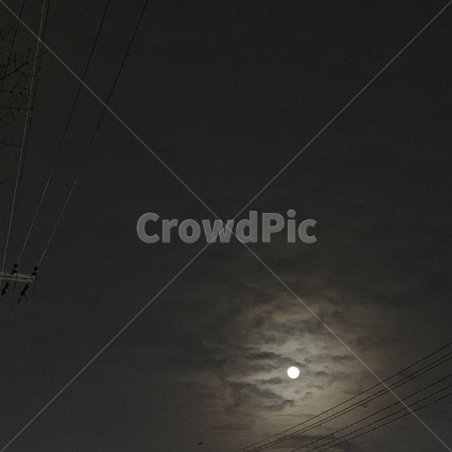 달,밤,moon,night,감성,전깃줄,구름,cloud,달빛,moonlight,야경,밤,풍경,nightscape,night,landscape