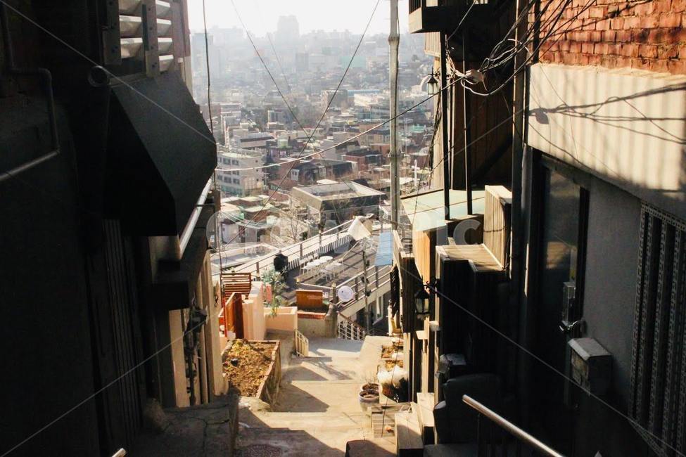 골목,해방촌,도시,오후,달동네,골목길,alley