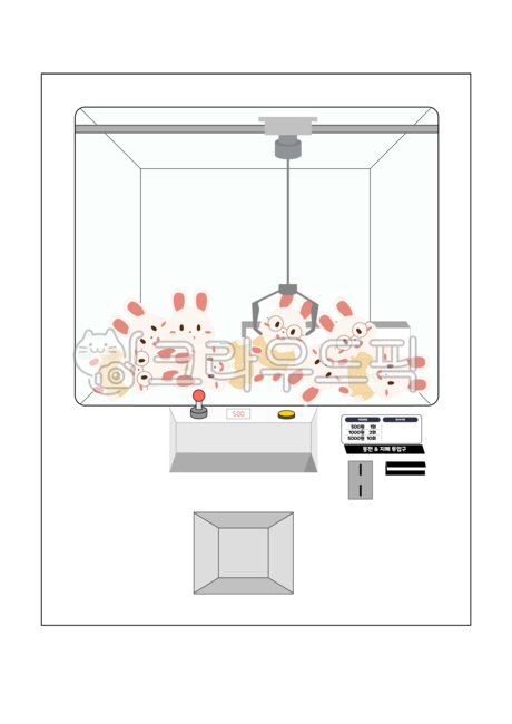 Doll claw illustration,Draw graphics,Rabbit Doll Draw,lottery machine,draw,rabbit character,Doll claw machine,rabbit doll,Rabbit character illustration,rabbit,illustration,rabbit illustration,Drawing machine illustration,graphic,doll claw machine