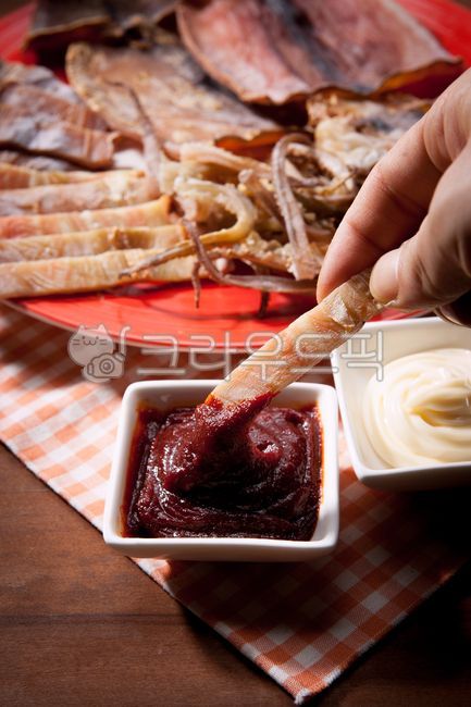 마른안주,음식,마른,안주,건어물,건조,오징어,마요네즈,고추장